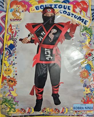 Costume Carnevale Feste Ninja Kobra Travestimento