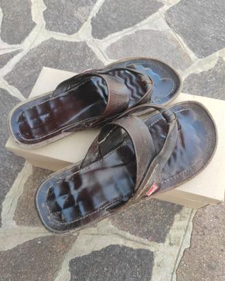 Infradito uomo in pelle Lewis n.43