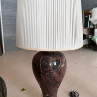 Vaso in marmo predisposto a lampada i