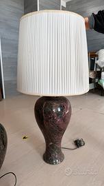 Vaso in marmo predisposto a lampada i