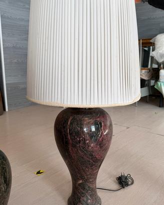 Vaso in marmo predisposto a lampada i