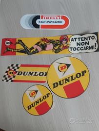 5 adesivi Vintage Dunlop pirelli 