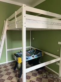 STORÅ Struttura per letto a soppalco bianco