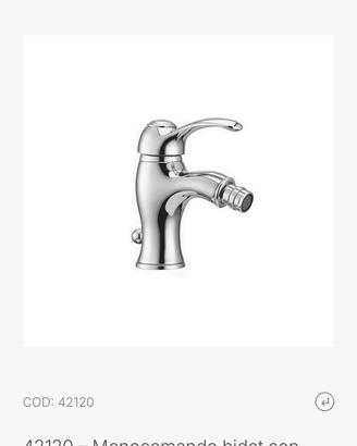 Rubinetto Porta & Bini Monocomando bidet o lavabo