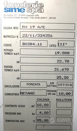 Ricambi caldaia SIME RH 19 A/E