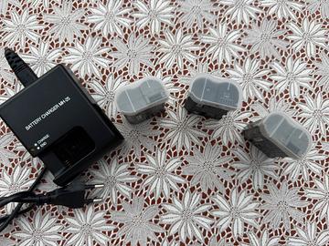 Batterie+caricabatterie  per forocaneta nikon z
