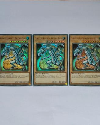 Tre Drago Bianco Occhi Blu, Ultra Rare (LC01)
