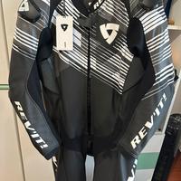 Tuta Moto Intera Rev'it APEX Nero Bianco