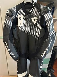 Tuta Moto Intera Rev'it APEX Nero Bianco