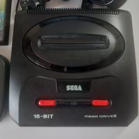 CONSOLE SEGA MEGA DRIVE 2 II + ARCADE STICK + GAME