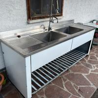 Lavello inox 220x70