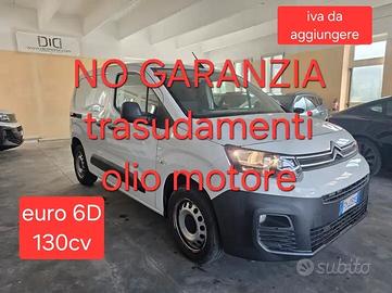 Citroen Berlingo 130cv Furgone 3 posti €6D, da riv