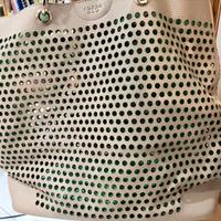 Tosca Blu - Borsa traforata beige