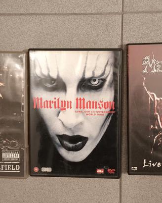 3 DVD Musicali Slayer M. Manson Mercyless