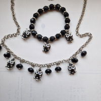 Gufi braccialetto e collana