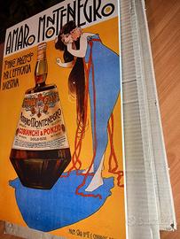 Locandina vintage Amaro Montenegro