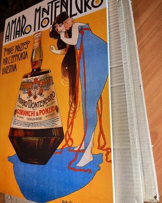 Locandina vintage Amaro Montenegro