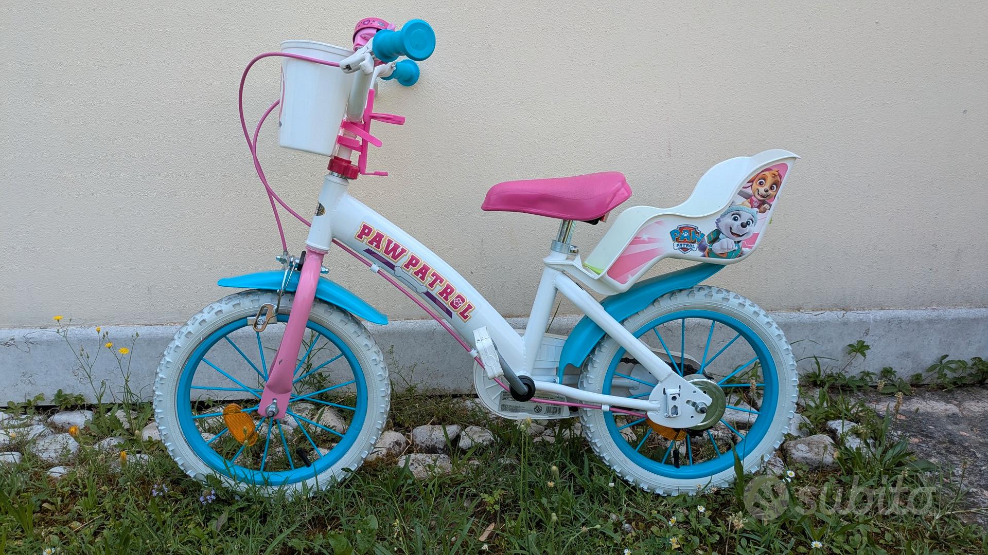 Bicicletta Bambini Paw Patrol 12" - Unisex, Ruote Da Allenamento, Sella Regolabile, Rosso - Foto 6