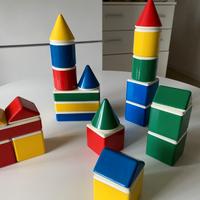 Blocchi costruzioni colorati