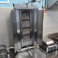 Macchina del Kebab 4 fuochi a gas