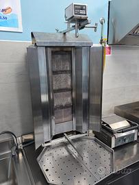 Macchina del Kebab 4 fuochi a gas