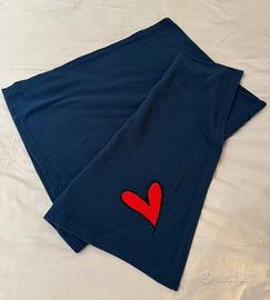 Plaid Daunex in pile blu