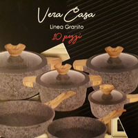 Batteria di pentole granito e Set coltelli NUOVI