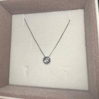 Collana Punto Luce Oro Bianco e Diamantino
