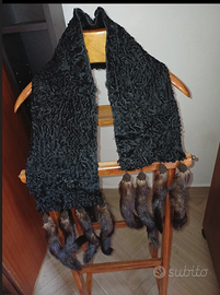 sciarpa in vera pelliccia