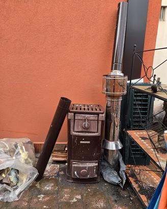 Stufa a legna vintage
