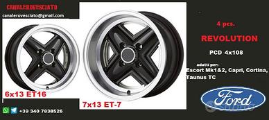 4 cerchi Revo 6x13 7x13 4x108 FORD CITROEN PEUGEOT