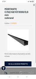 Guide e montanti per parete cartongesso