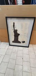 Quadro Statua della libertà realizzato con nastro