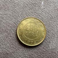 Moneta 200 lire del 1978