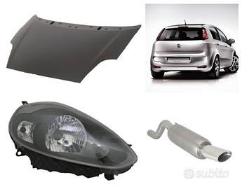 Fiat Punto Evo paraurti cofano assetto dischi faro