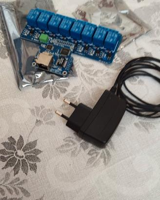 SainSmart 8 canali + scheda di rete + alimentator