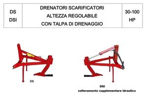 DRENATORE SCARIFICATORE ARATRI BIAGIOLI 50/70
