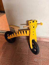 Balance bike tigre in legno
