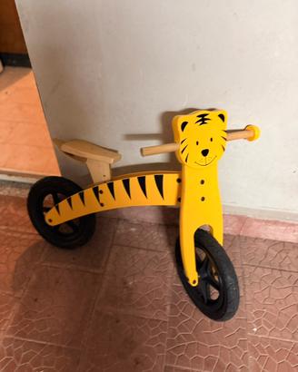 Balance bike tigre in legno