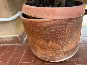 Vaso terracotta decorato