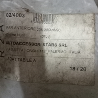 Paraurti anteriore Peugeot 205 ,pari al nuov