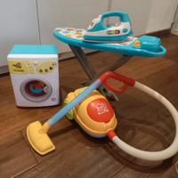 lotto giocattoli ferro e asse da stiro e lavatrice