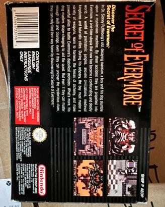 Super nintendo secret of evermore