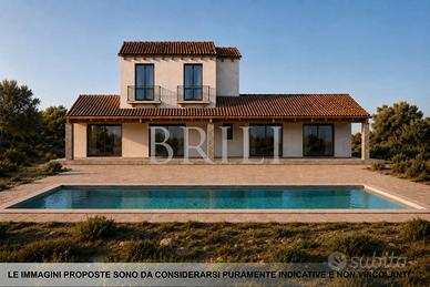 Terreno con progetto approvato per casa colonica c