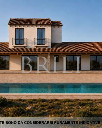 Terreno con progetto approvato per casa colonica c