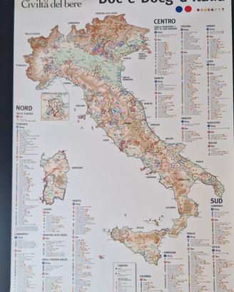 carta enografica Italia