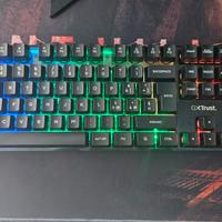 Combo tastiera e mouse da gaming Gxtrust con cavo.