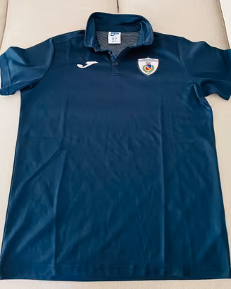 Polo Joma blu ragazzo tg S c/stemma polisportiva