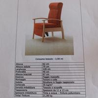 Poltrone  relax  schienale e gambale  reclinabile