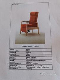 Poltrone  relax  schienale e gambale  reclinabile